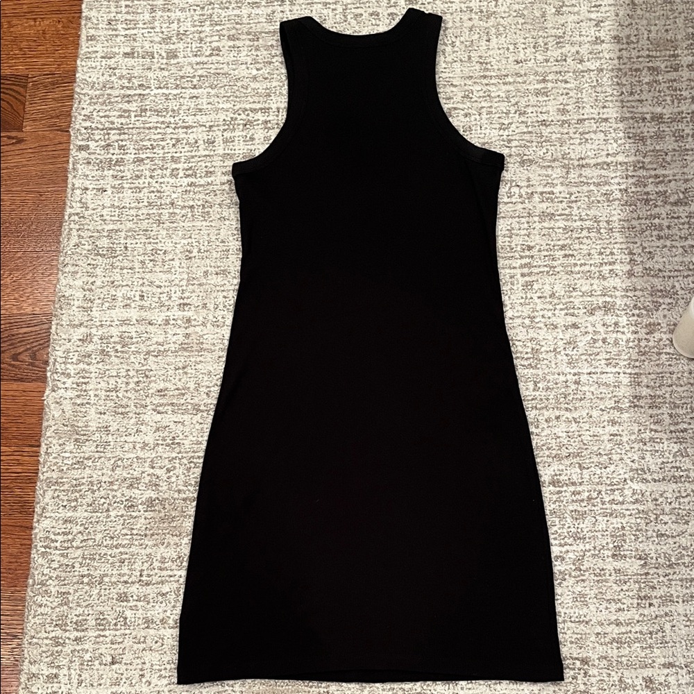 Elie Tahari Black Knit Stretchy Midi Dress